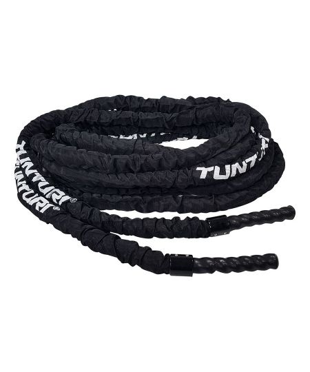 Tunturi Pro Battle Rope met canvas bescherming 15m lengte