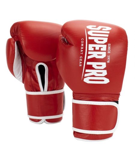 Super Pro (Kick)bokshandschoenen Winner - Rood/Wit