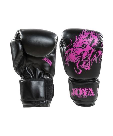 Joya (Kick)Bokshandschoenen - Roze Draak - Zwart/Roze
