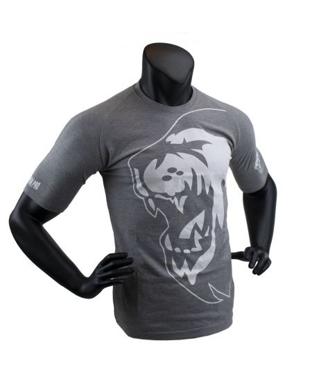 Super Pro T-Shirt Lion Logo Grijs/Wit