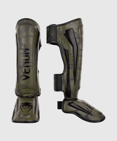 Venum  Elite Kickboks Scheenbeschermers - Kaki camo