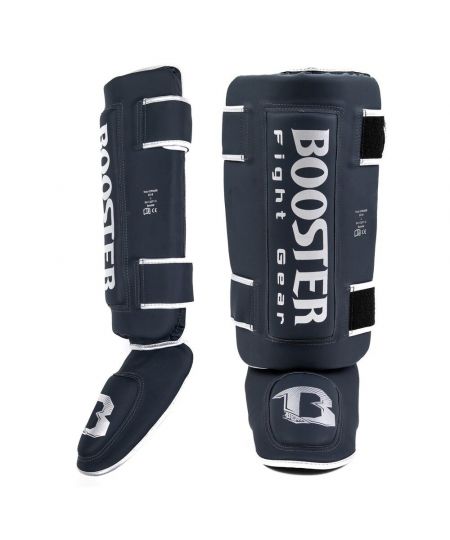 Booster Scheenbeschermers Thai Striker Navy - Marineblauw/Zilver