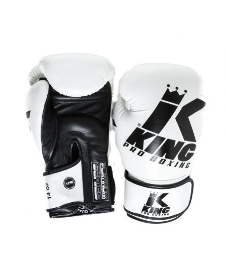King Pro Bokshandschoenen Platinum 5 - Wit Zwart