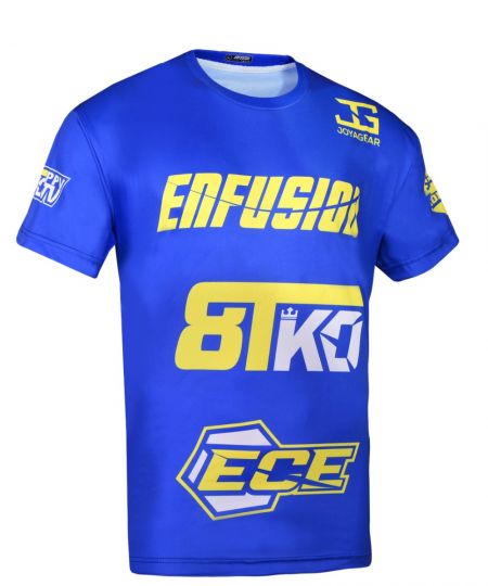Enfusion T-shirt – Blauw / Geel