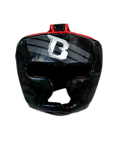 Booster Hoofdbeschermer HGL B 2 YOUTH CAMO - Zwart/Rood