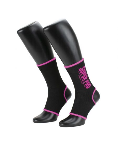 Super Pro Combat Gear Enkelkousjes Zwart/Roze