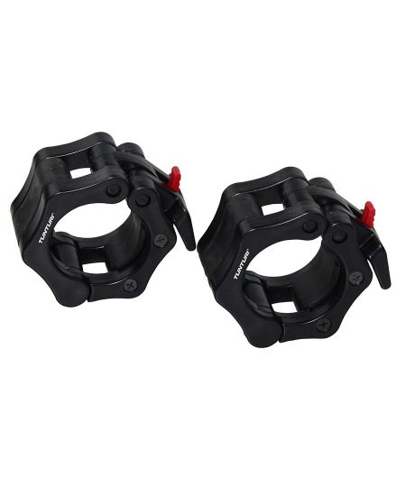 Tunturi Olympic Lock Jaw Collars - Halterstangsluiters - Paar - Zwart