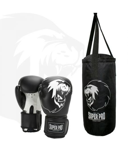 Super Pro Combat Gear Bokszakset Junior Zwart/Wit