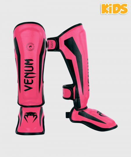 Venum  Elite Kickboks Scheenbeschermers Kids - Exclusive - Neon Roze
