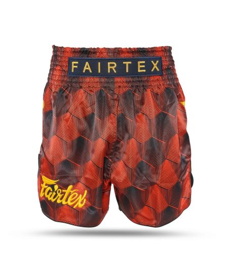 Fairetex Kickboksbroekje TBT BS1919 - Rood/Zwart