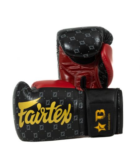 Fairtex X Booster Bokshandschoenen STAR Zwart/Rood