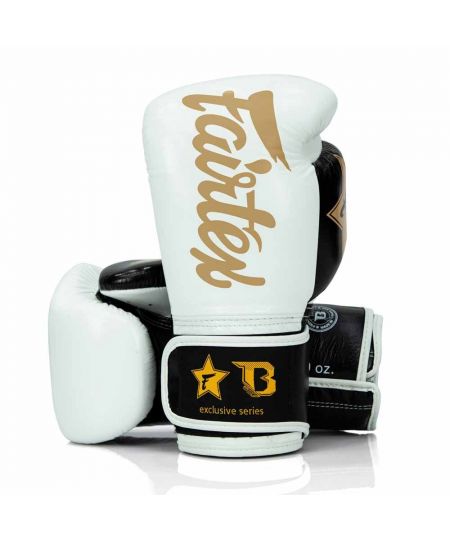Fairtex X Booster V2 Bokshandschoenen- Wit Zwart Goud 