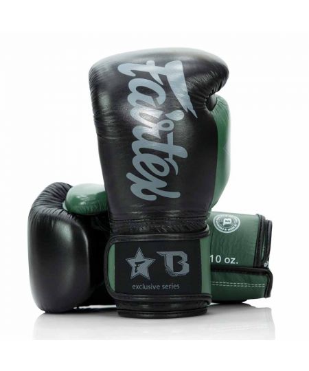 Fairtex X Booster V2 Bokshandschoenen- Zwart Groen Grijs