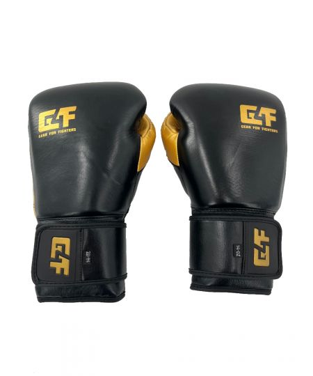 G4F Pro 1.0 Leren Bokshandschoen - Zwart/Goud