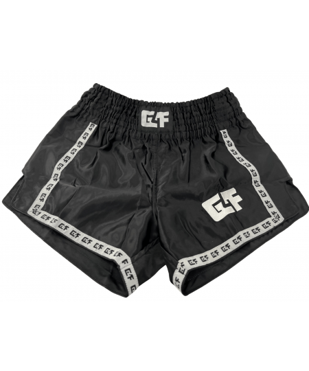 G4F Kickboksbroekje Winner- Zwart/Wit 