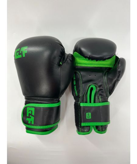 G4F (Kick)Bokshandschoenen Talent Kids - Zwart/Neon Groen