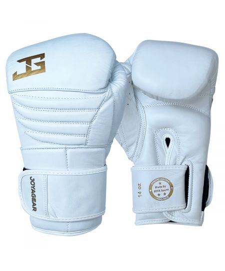Joya Bokshandschoenen 'Wit/Goud FALCON' Leer