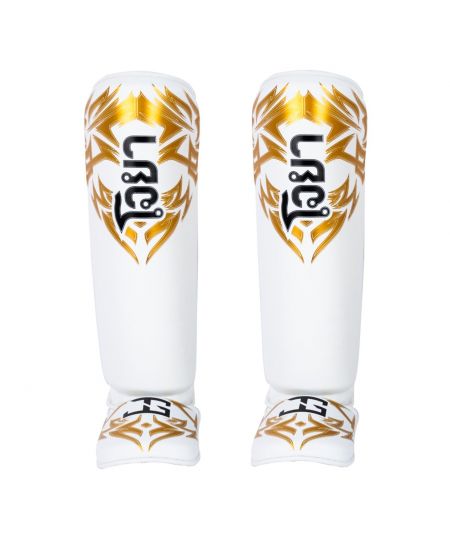 Joya Nak Muay Scheenbeschermers Wit/Goud