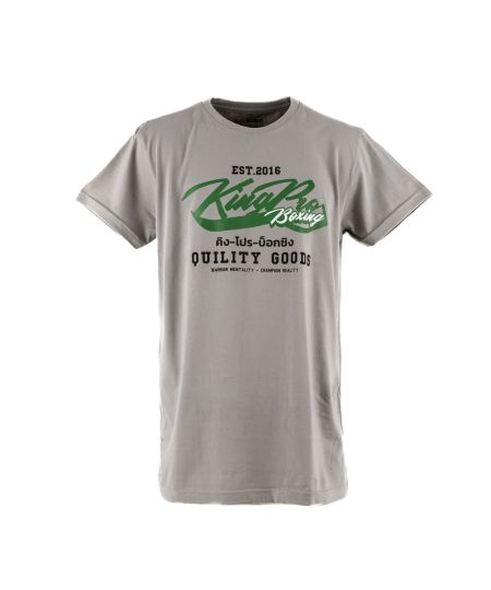 King Pro Boxing SIGNATURE 01 T-shirt - Grijs/Groen 