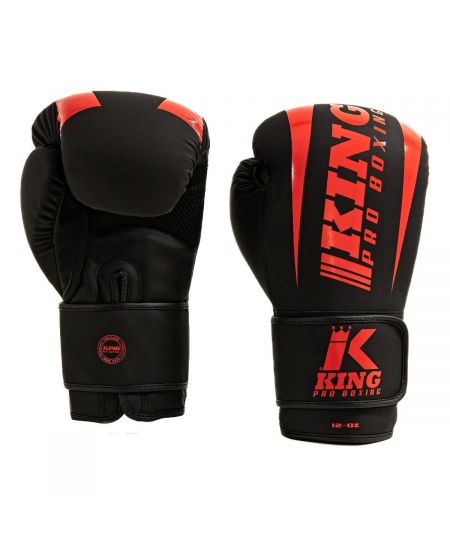 King Pro Boxing Bokshandschoenen REVO 8 Zwart/Rood