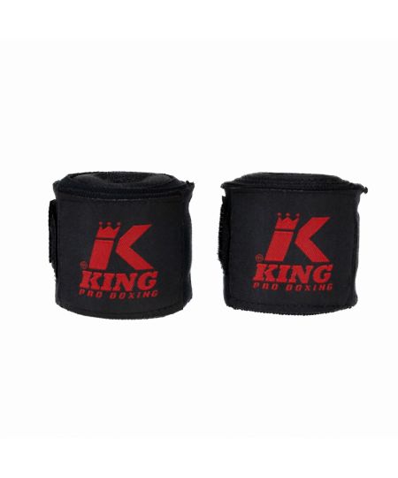 King Pro Boxing Bandages - Zwart/Rood