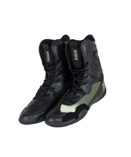 King Pro Boxing Apex Pro 3 Boksschoenen - Zwart/Groen 