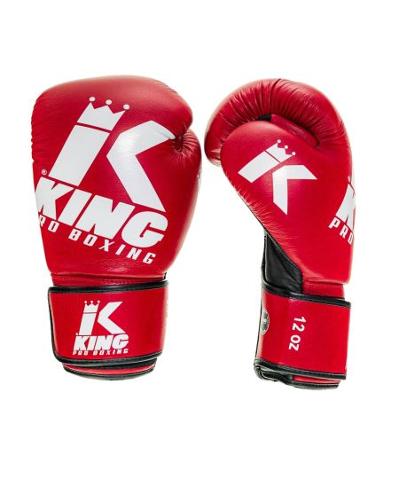King Pro Boxing Bokshandschoenen Platina 8 - Rood Zwart 