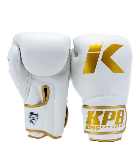 King Pro Boxing - Bokshandschoen  - KPB BGK 3 - Wit/Goud