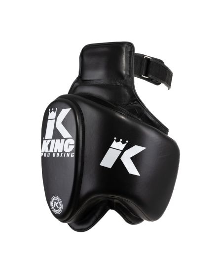 King Pro Boxing  Dijbeenbeschermer - Zwart/ One Size