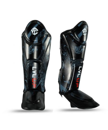 LVL UP STADIUM 1 Scheenbeschermer - Zwart/Grijs