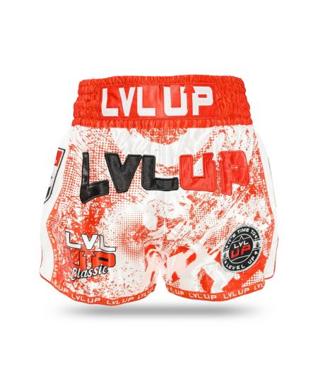 LVL UP STADIUM 2 Kickboksbroekje - Rood/Wit 