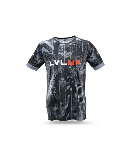 LVL UP STADIUM TEE 1 T-shirt - Zwart/Grijs