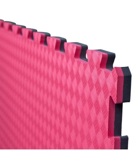 Puzzelmat Rood/Zwart - EVA foam - 100x100cm