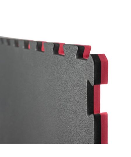 Puzzelmat 100x100 cm - Zwart/rood - 2.5cm dikte