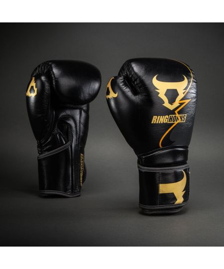 Venum Ringhorns Charger Bokshandschoenen – Zwart/Goud