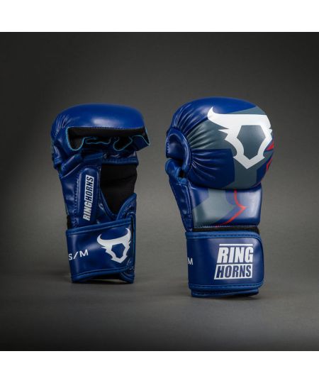 Venum Ringhorns Charger MMA Handschoenen – Marineblauw/Rood