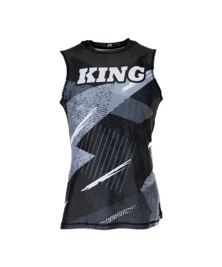 King Pro Boxing Shadow 1 Dames  T-shirt - Zwart/Grijs/Wit