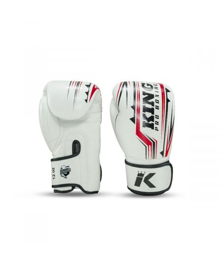 King Pro Boxing Bokshandschoen SPARTAN 2 - Wit/Rood/Zwart