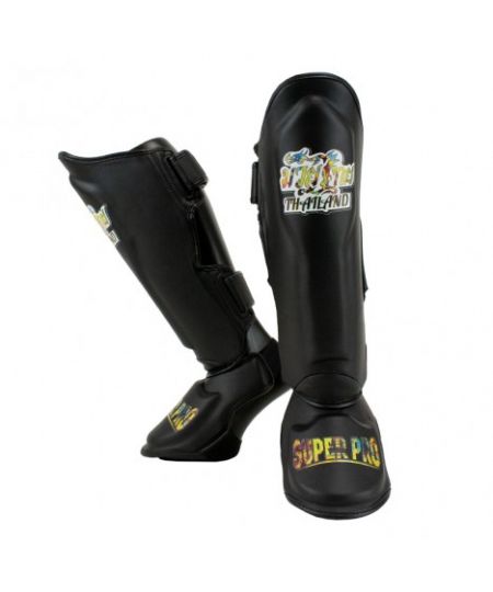 Super Pro Combat Gear Thai Scheenbeschermers Pattaya MADE in THAILAND Zwart