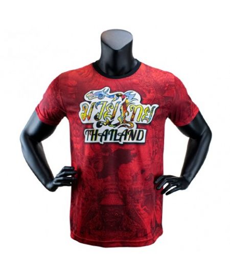 Super Pro Combat Gear Thai T-Shirt Pattaya MADE in THAILAND Rood