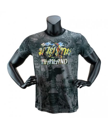 Super Pro Combat Gear Thai T-Shirt Pattaya MADE in THAILAND Zwart