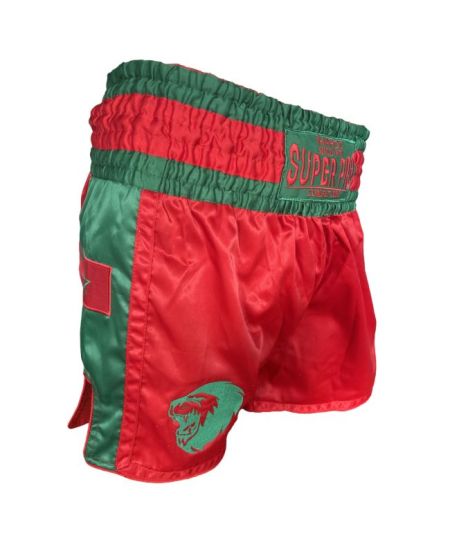 Super Pro Combat Gear Thai Short Nations Maroc rood - groen
