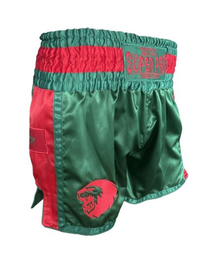Super Pro Combat Gear Thai Short Nations Maroc groen - rood
