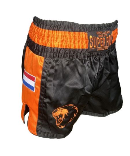 Super Pro Combat Gear Thai Short Nations Holland zwart - oranje