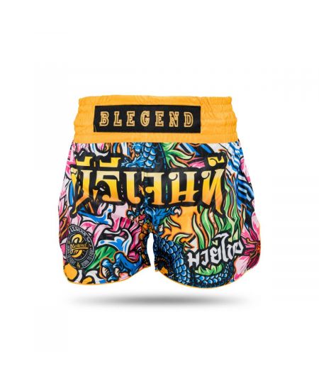 Blegend Kickboksbroekje TBT LEGEND 6- Geel