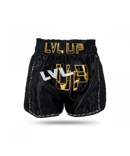 Level Up Kickboksbroekje LOGO 1 - Zwart