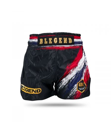 Blegend Kickboksbroekje TBT B LEGEND 2 - Zwart/Rood/Wit/Blauw