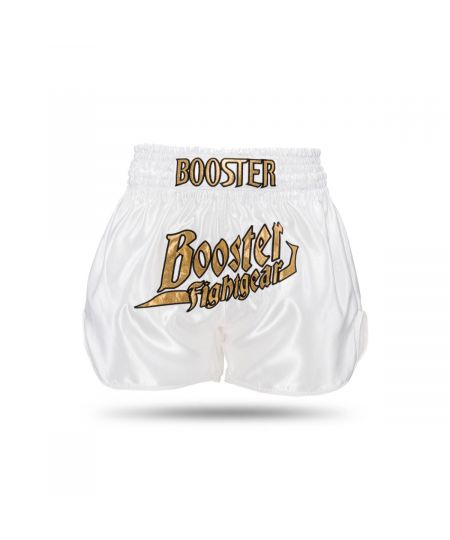 Booster Kickboksbroekje TBT Thunder - Wit/Goud