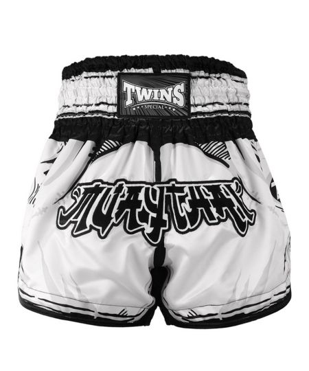 TTBL COMIC Twins Kickboksbroekje - Zwart/Wit