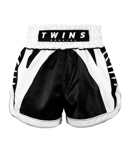 Twins Special Muay Thai Shorts TTBL SPINE - Zwart/Wit